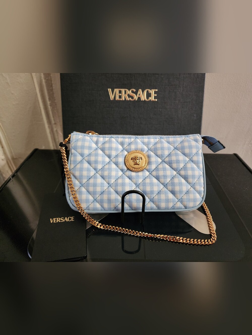 New Authentic Versace Mini Shoulder Bag - Picture 5 of 17